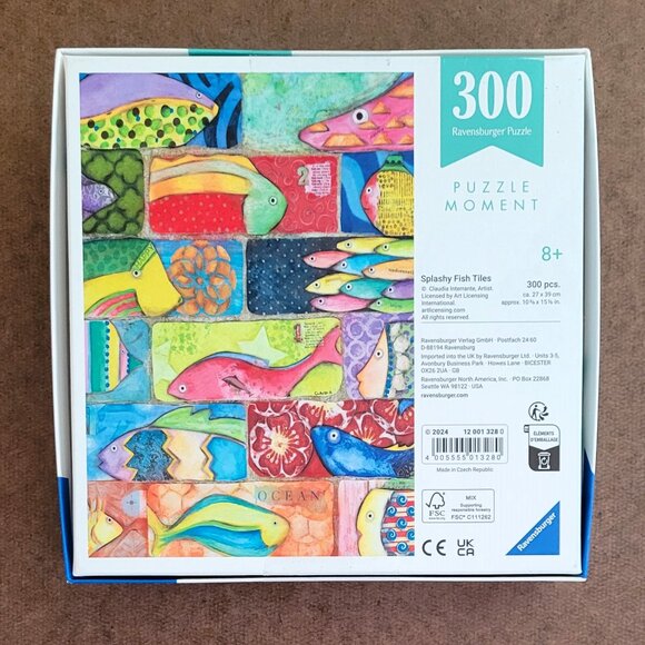 SPLASHY FISH TILES by Ravensburger JIGSAW PUZZLE 300 pieces - Picture 4 of 8